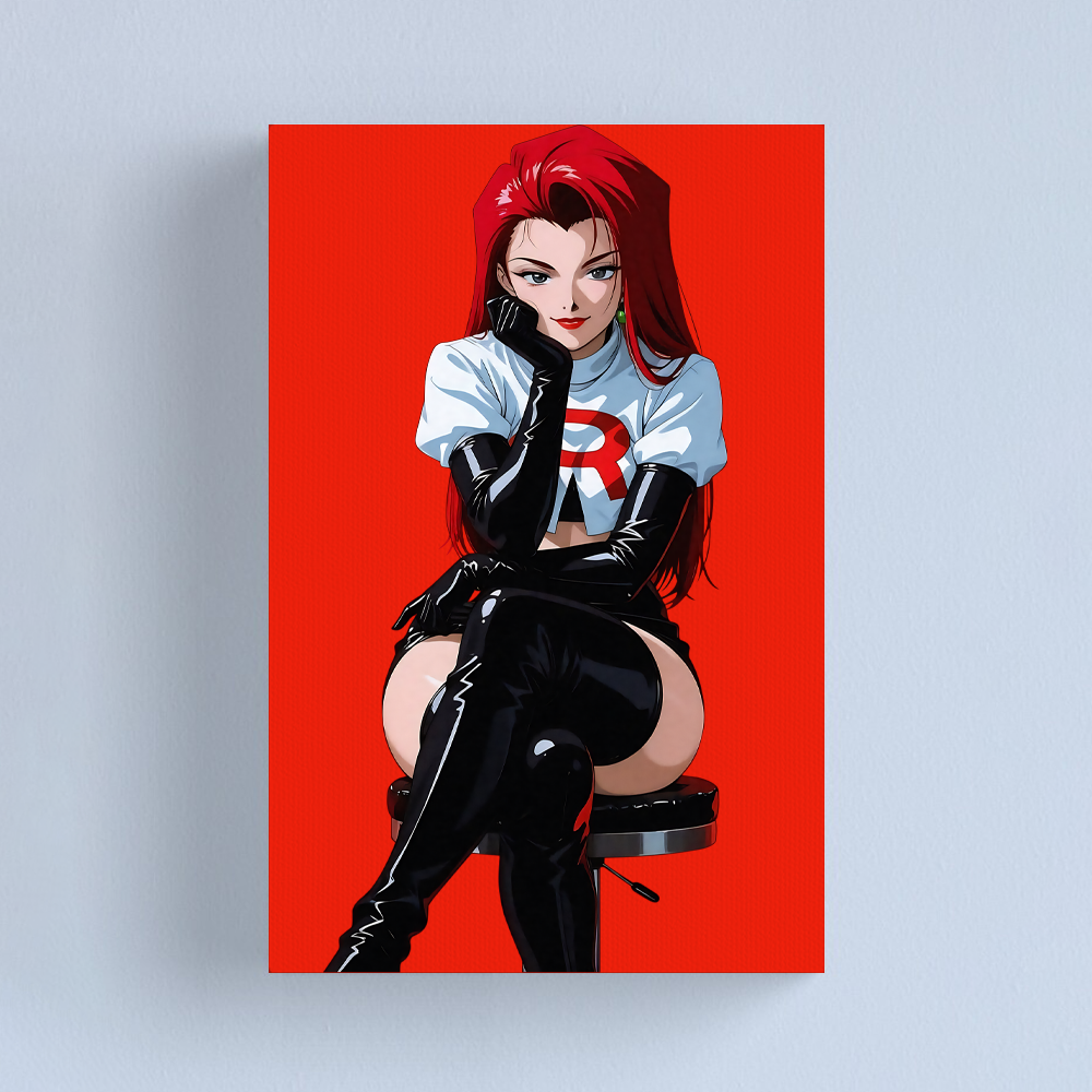 Team Rocket Girl Canvas Art Print
