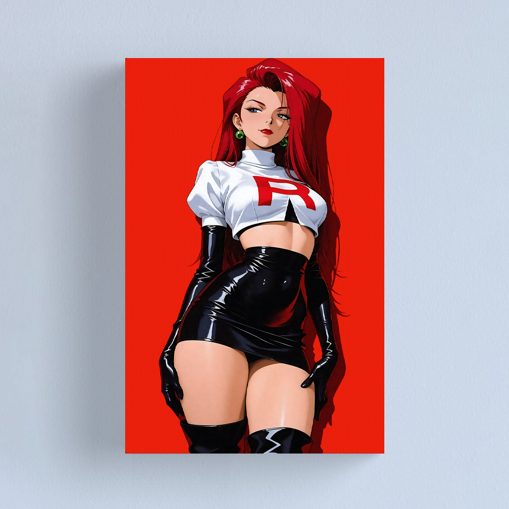 Team Rocket Girl Canvas Art Print