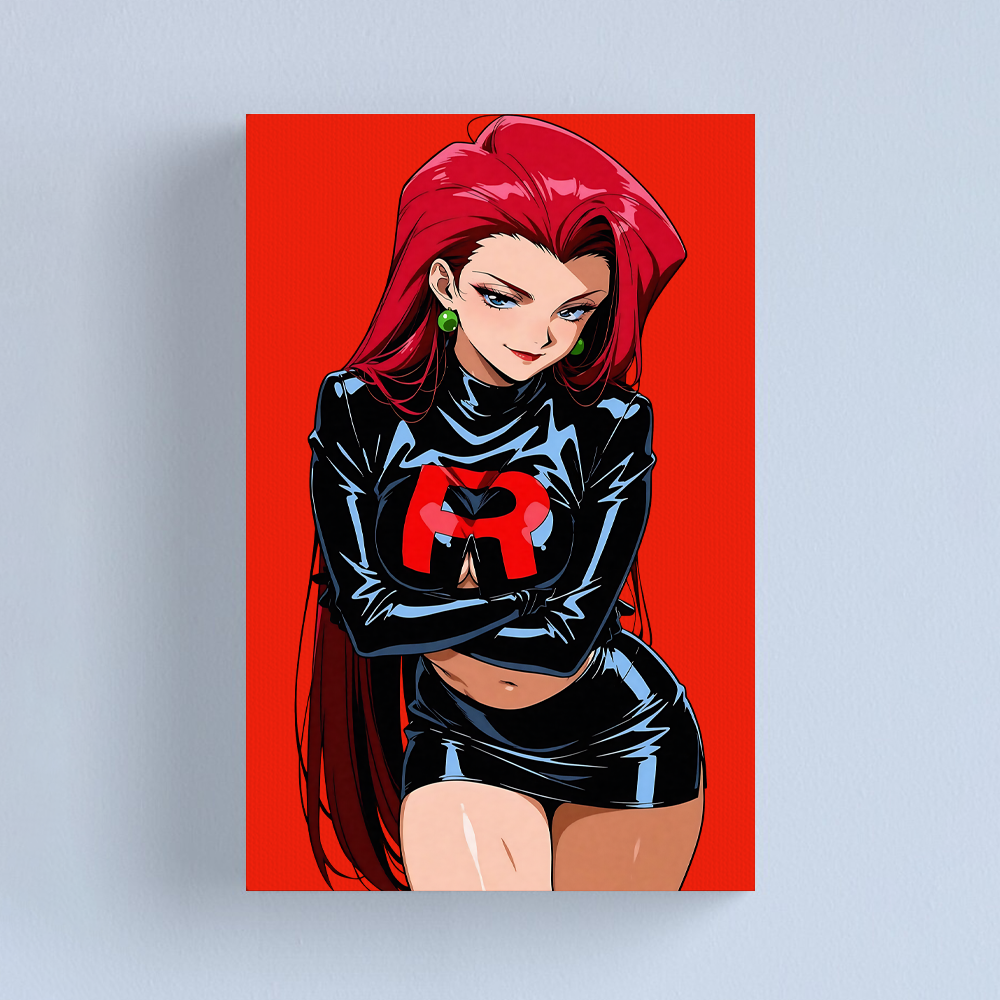 Team Rocket Girl Canvas Art Print