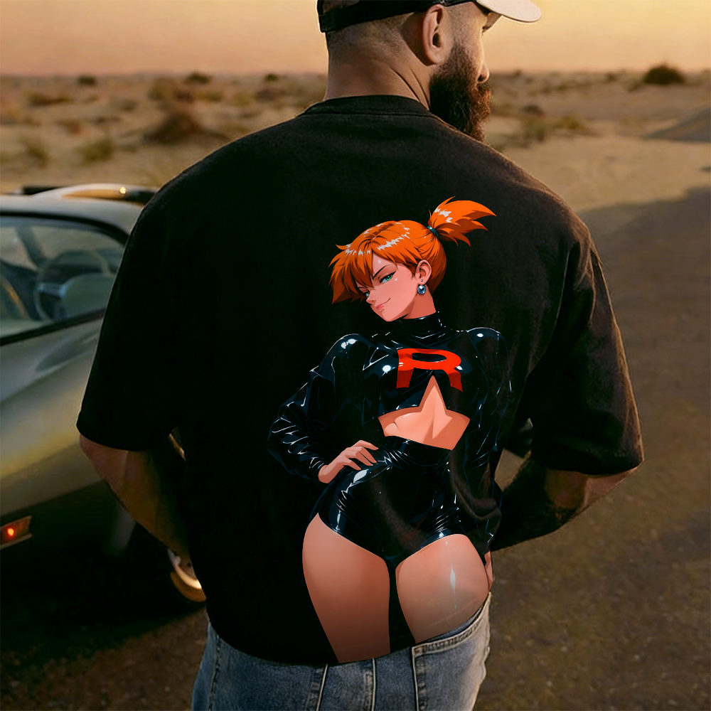 Rocket Girl Misty Back Art Cotton Tee