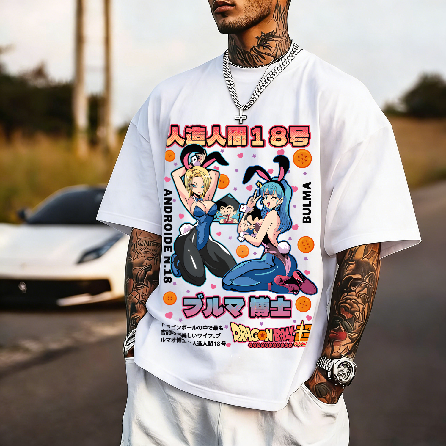 DB Android 18 Japanese Style Classic Tee