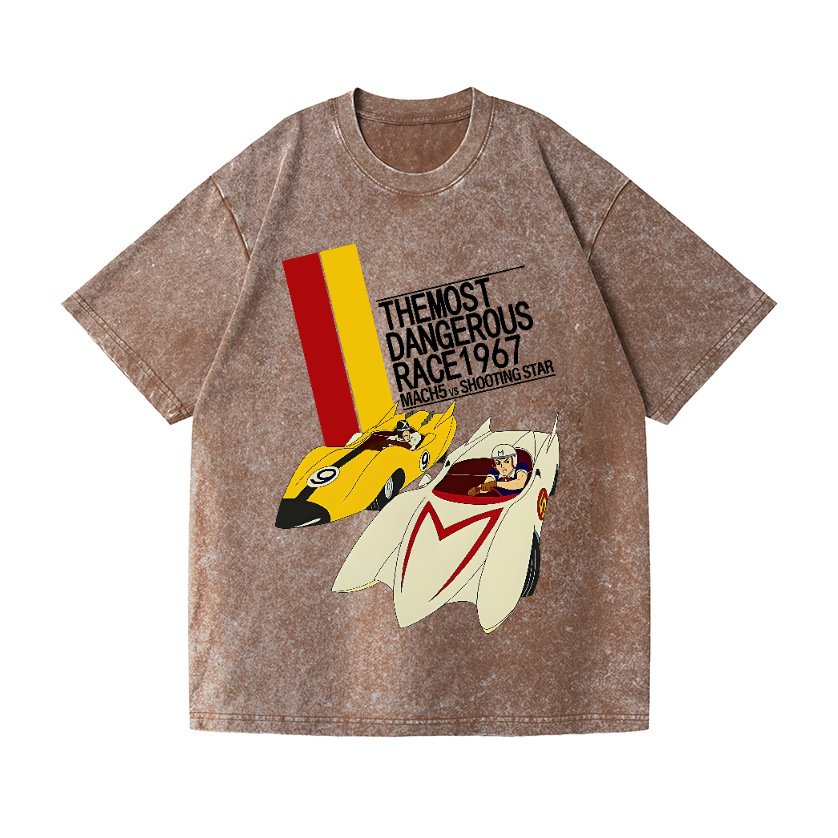 Speed Racer Vintage Wash Japanese Design T-Shirt