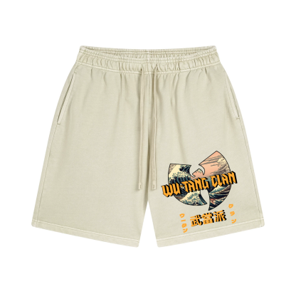 Wu Tang Clan Ukiyoe Vintage Pure Thick Cotton Shorts