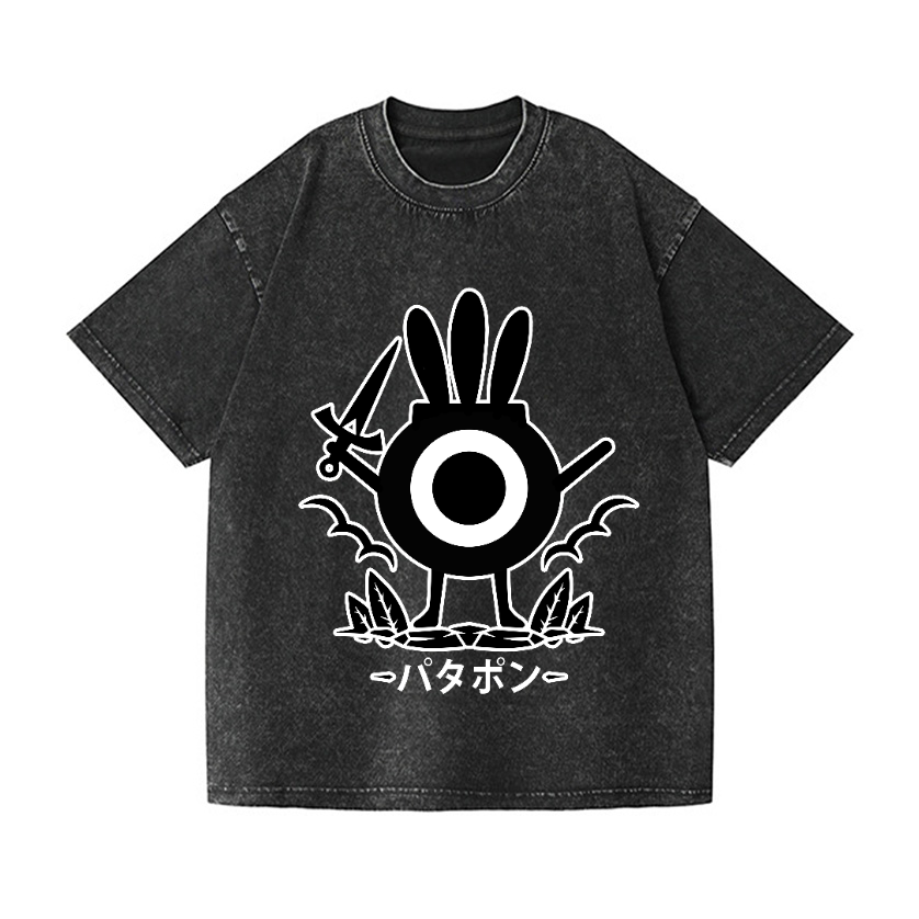 Patapon Vintage Wash Japanese Design T-Shirt