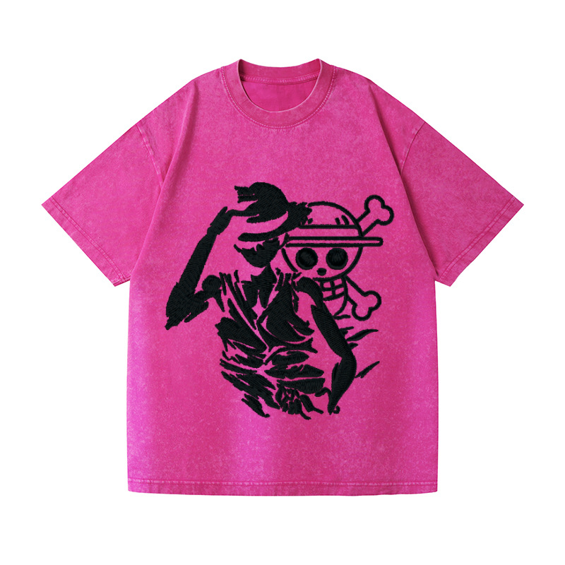 One Piece Vintage Wash Japanese Design T-Shirt