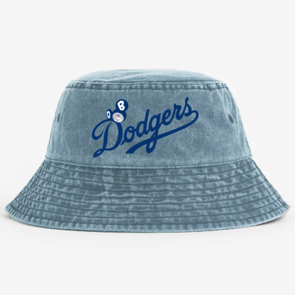 Dodgers Japan Sunflowe TM Vintage 100% Cotton Bucket Hat
