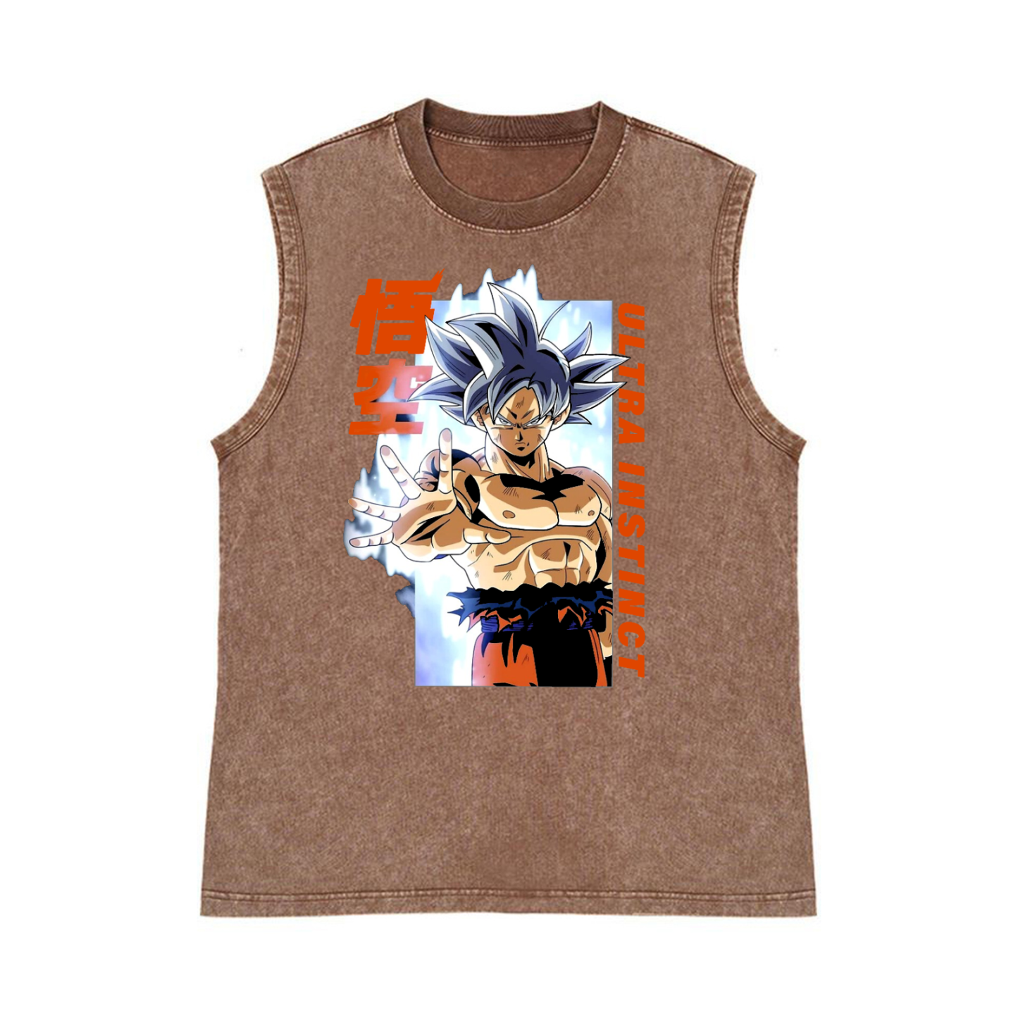 DB Son Goku Pure Cotton Wash-Dyed Sleeveless Tank Top