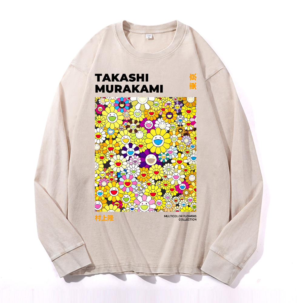 Sunflower TM Vintage Cotton Wash Crewneck Sweatshirt