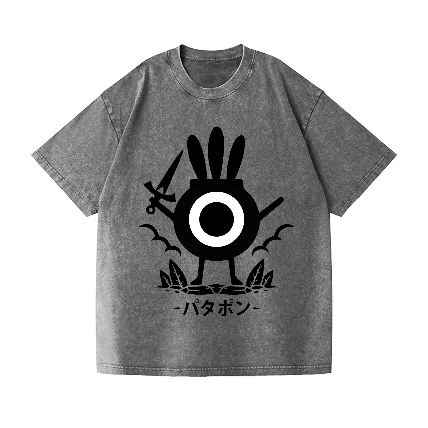Patapon Vintage Wash Japanese Design T-Shirt