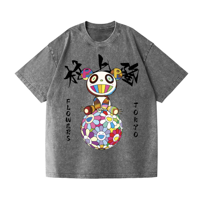 Panda TM Vintage Wash Japanese Design T-Shirt