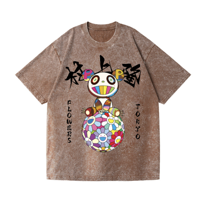 Panda TM Vintage Wash Japanese Design T-Shirt
