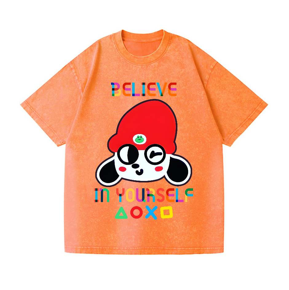 PaRappa the Rapper Vintage Wash Japanese Design T-Shirt