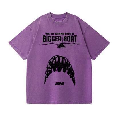 Jaws Vintage Wash Japanese Design T-Shirt