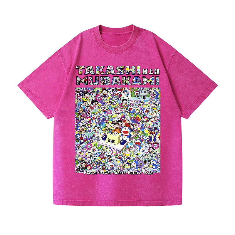 Doraemon TM Vintage Wash Japanese Design T-Shirt