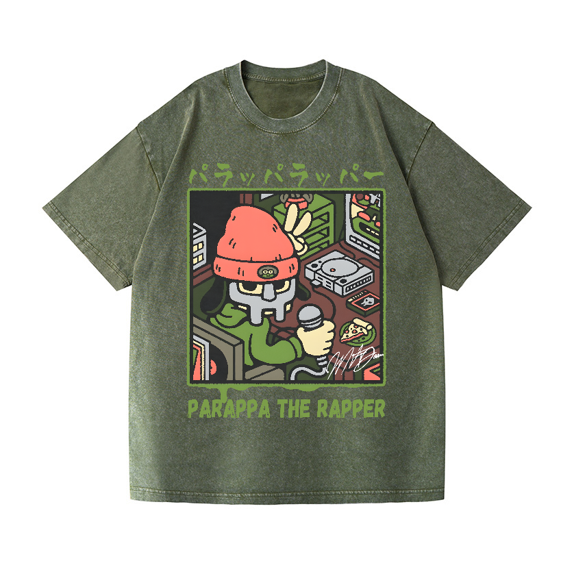 PaRappa the Rapper Vintage Wash Japanese Design T-Shirt