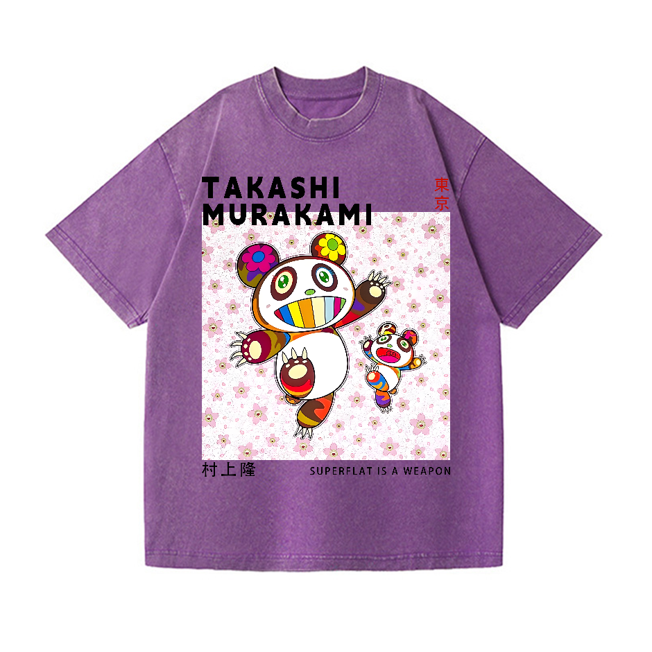 Panda TM Vintage Wash Japanese Design T-Shirt