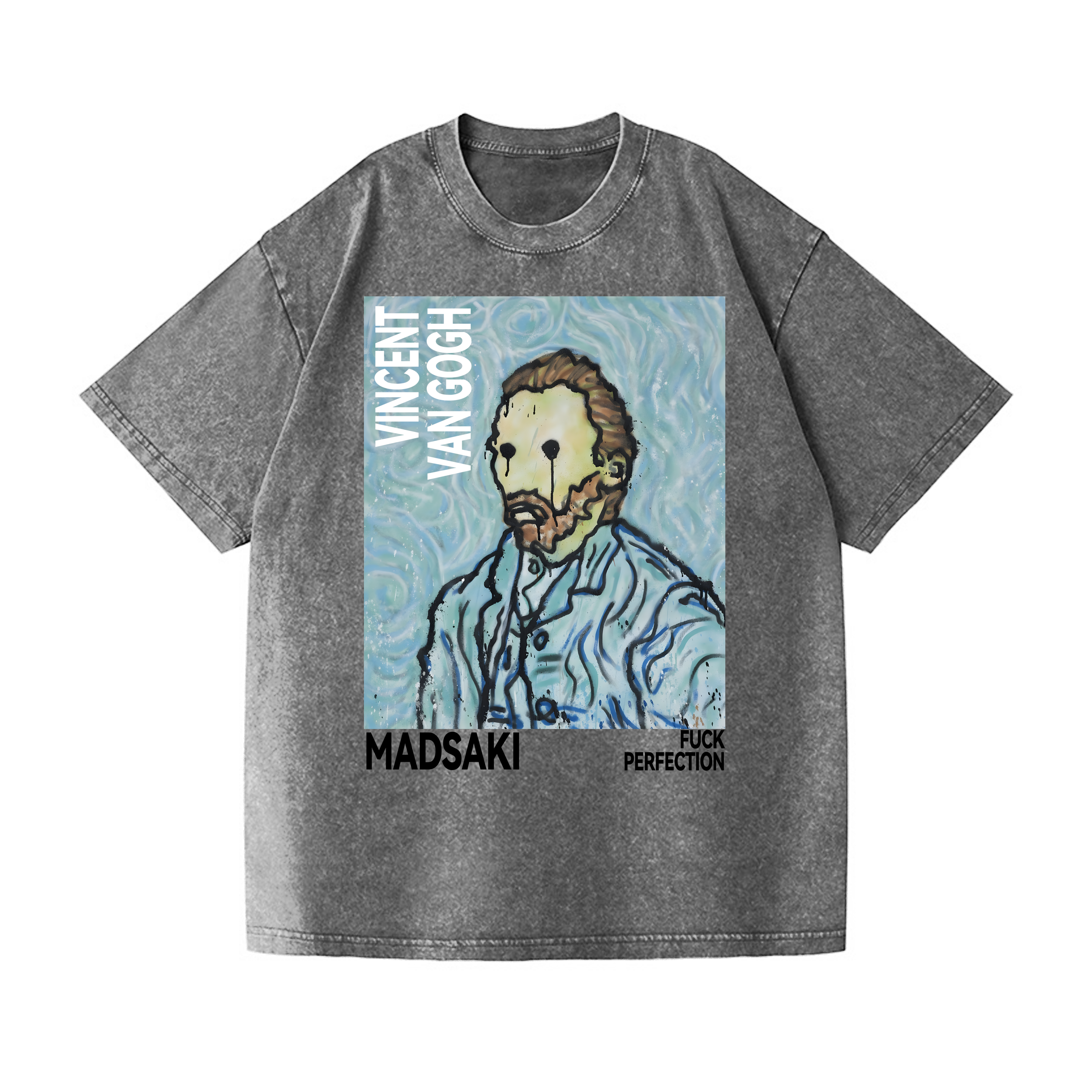 Madsaki Fuck Perfection Vintage Wash Japanese Design T-Shirt