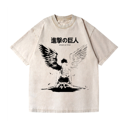AOT Vintage Wash Japanese Design T-Shirt