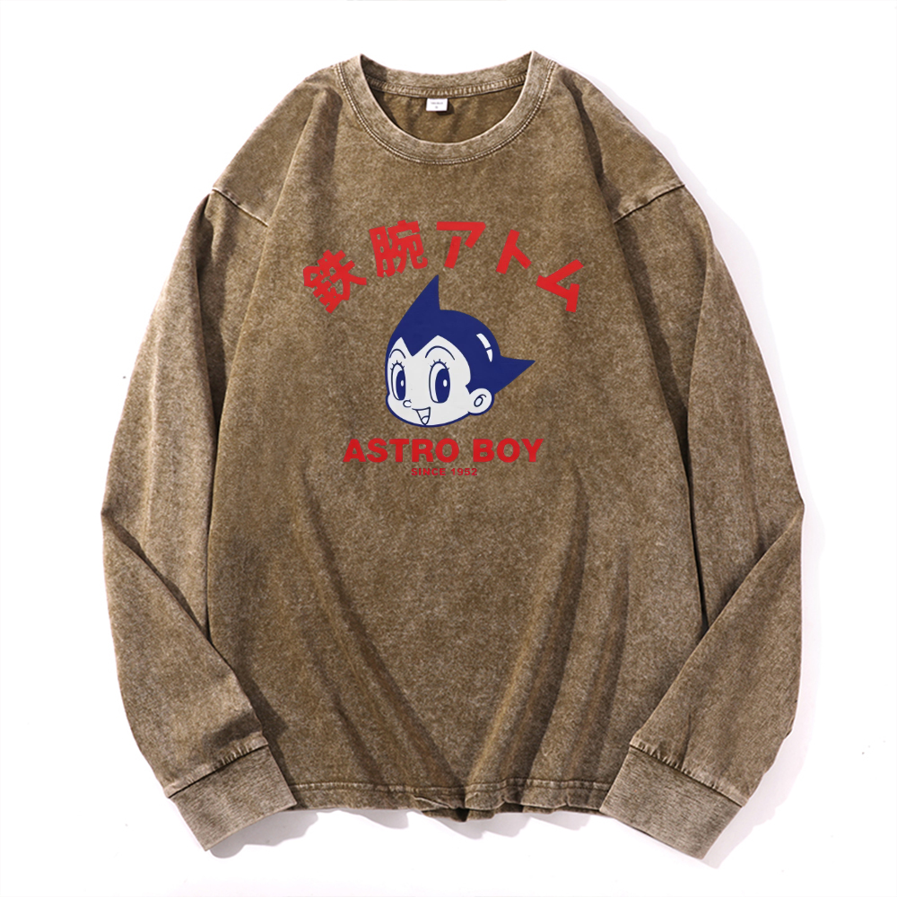 Astro Boy Vintage Cotton Wash Crewneck Sweatshirt