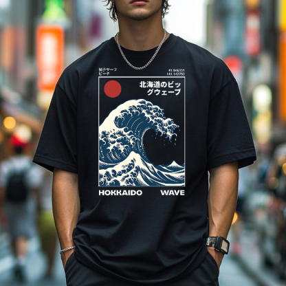 Katsushika Hokusai Wave Japanese Style Classic Tee