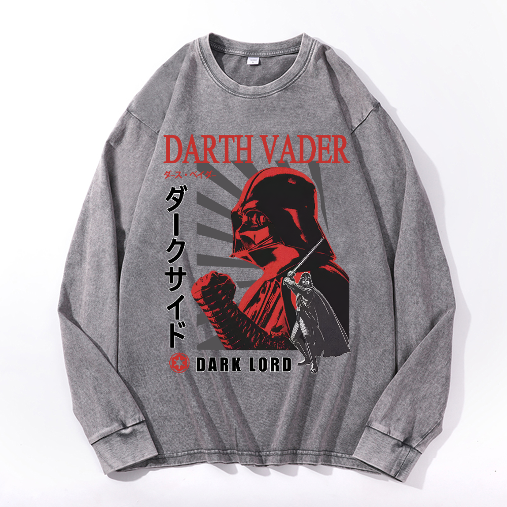 Star Wars Darth Vader Vintage Cotton Wash Long-sleeve T-shirt