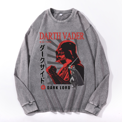 Star Wars Darth Vader Vintage Cotton Wash Long-sleeve T-shirt