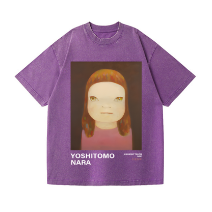 Yoshitomo Nara Vintage Wash Japanese Design T-Shirt