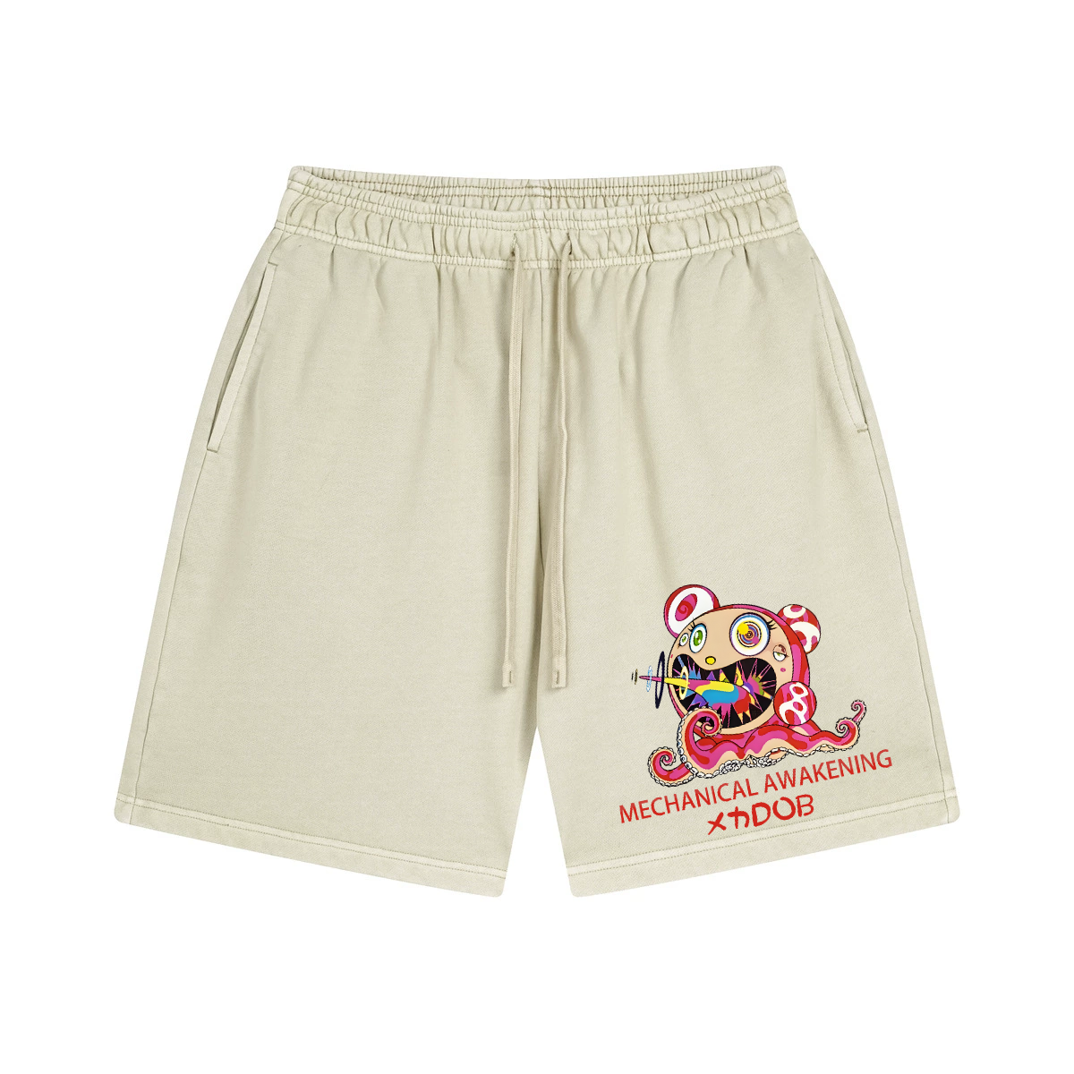 TM Sunflower Octopus Tokyo Japan Vintage Pure Thick Cotton Shorts