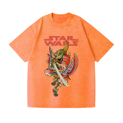 Star Wars Yoda Vintage Wash Japanese Design T-Shirt