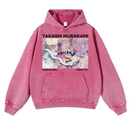 Japan Sunflower Panda TM Vintage Washed Thick Cotton Hoodie