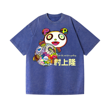 Panda TM Vintage Wash Japanese Design T-Shirt