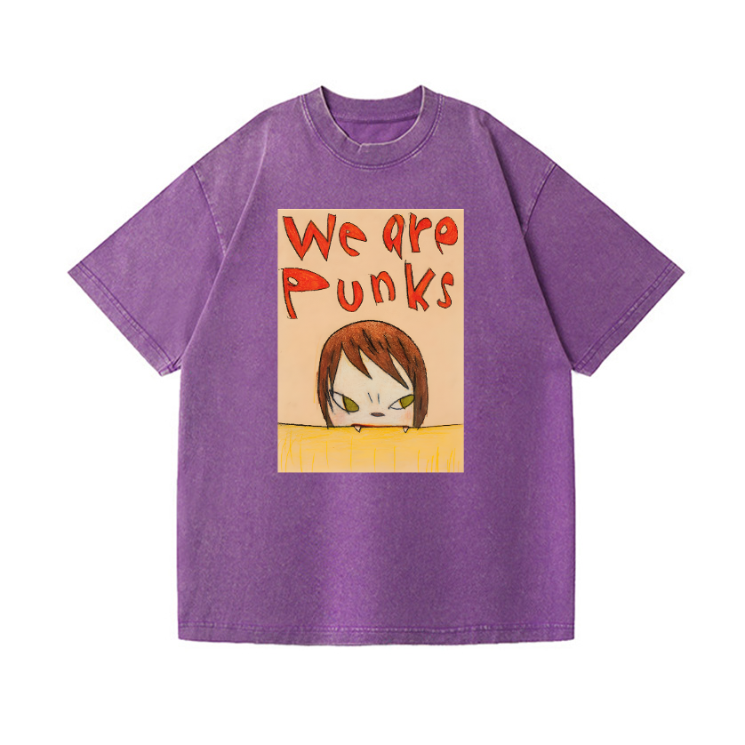 Yoshitomo Nara Punks Vintage Wash Japanese Design T-Shirt
