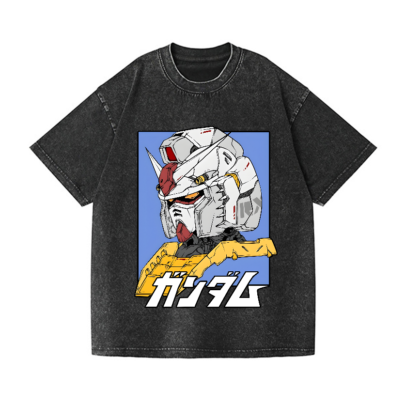 Gundam Vintage Wash Japanese Design T-Shirt