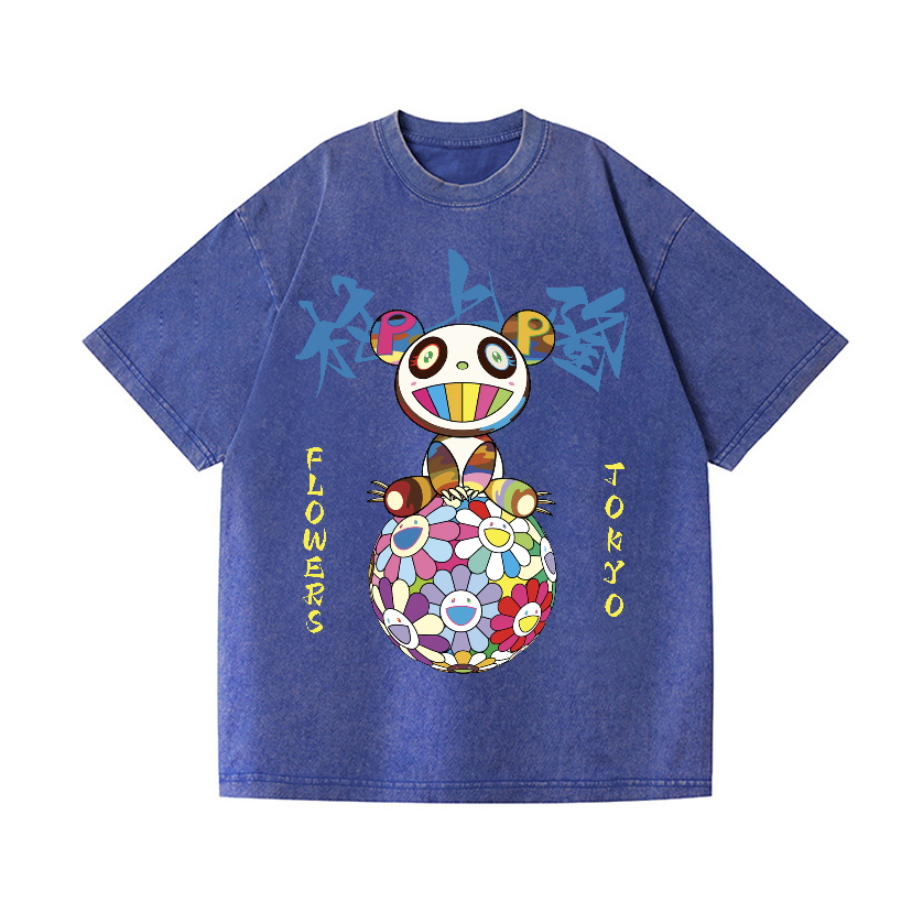 Panda TM Vintage Wash Japanese Design T-Shirt