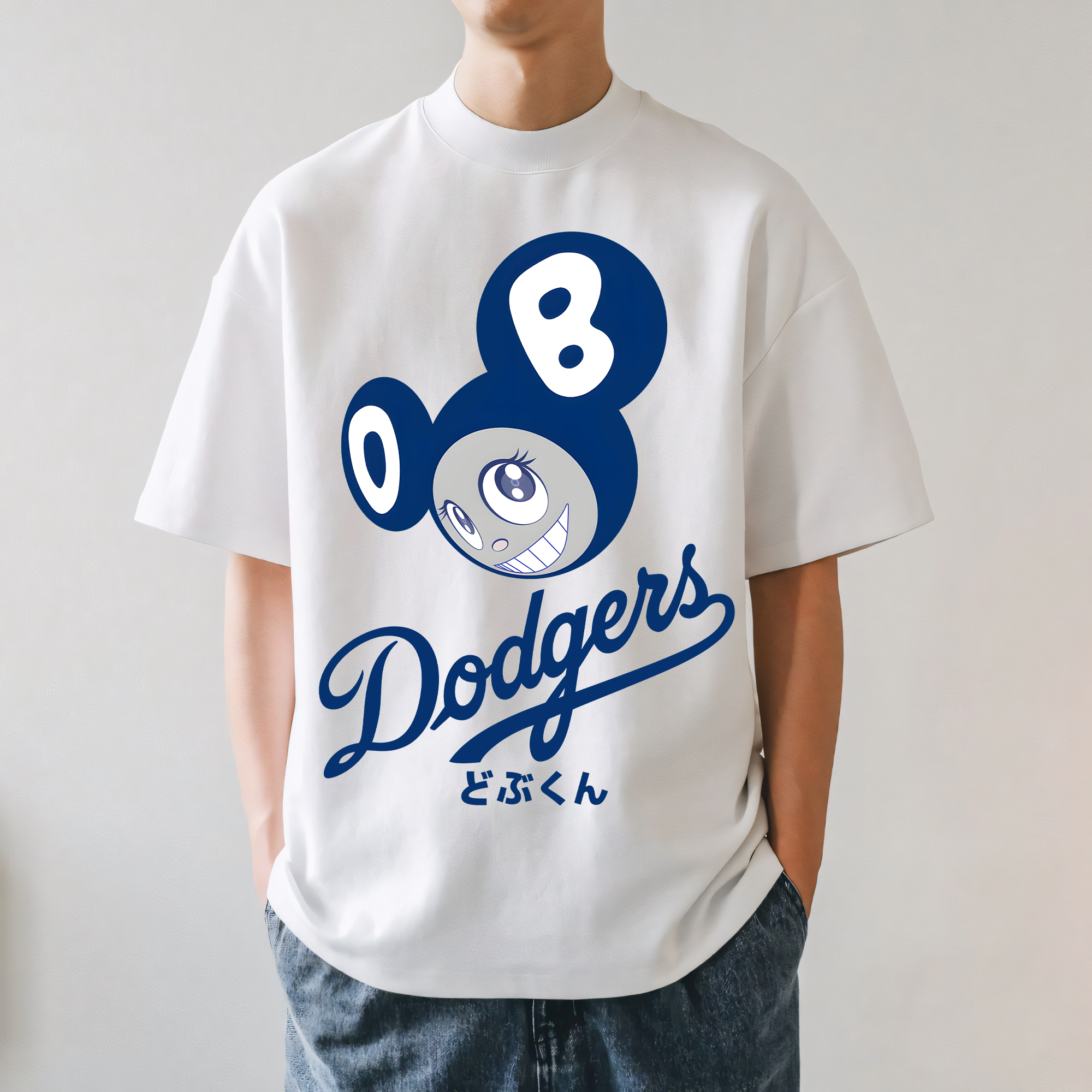 TM Dodgers Japan Sunflower Japanese Style Classic Tee