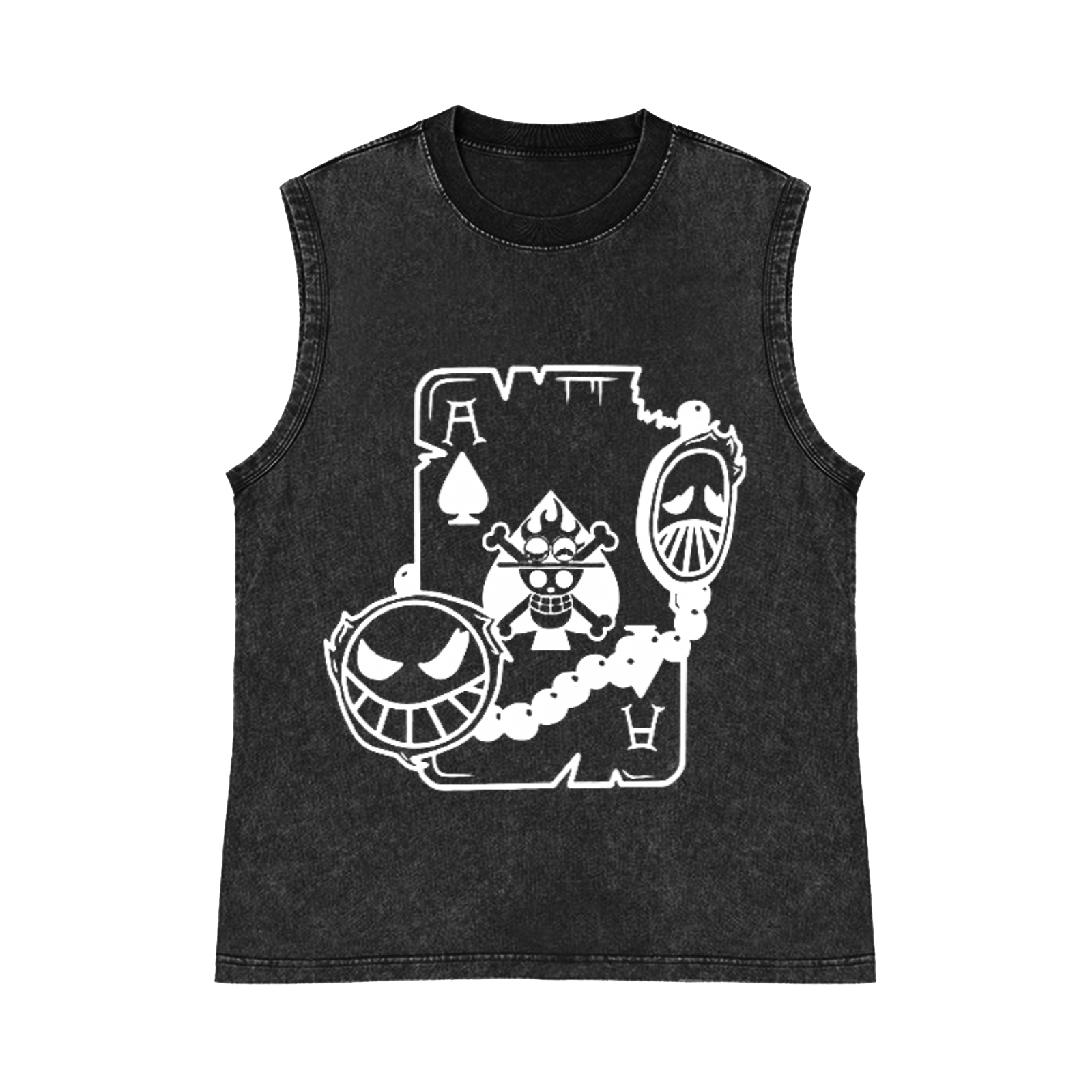 OP Pure Cotton Wash-Dyed Sleeveless Tank Top