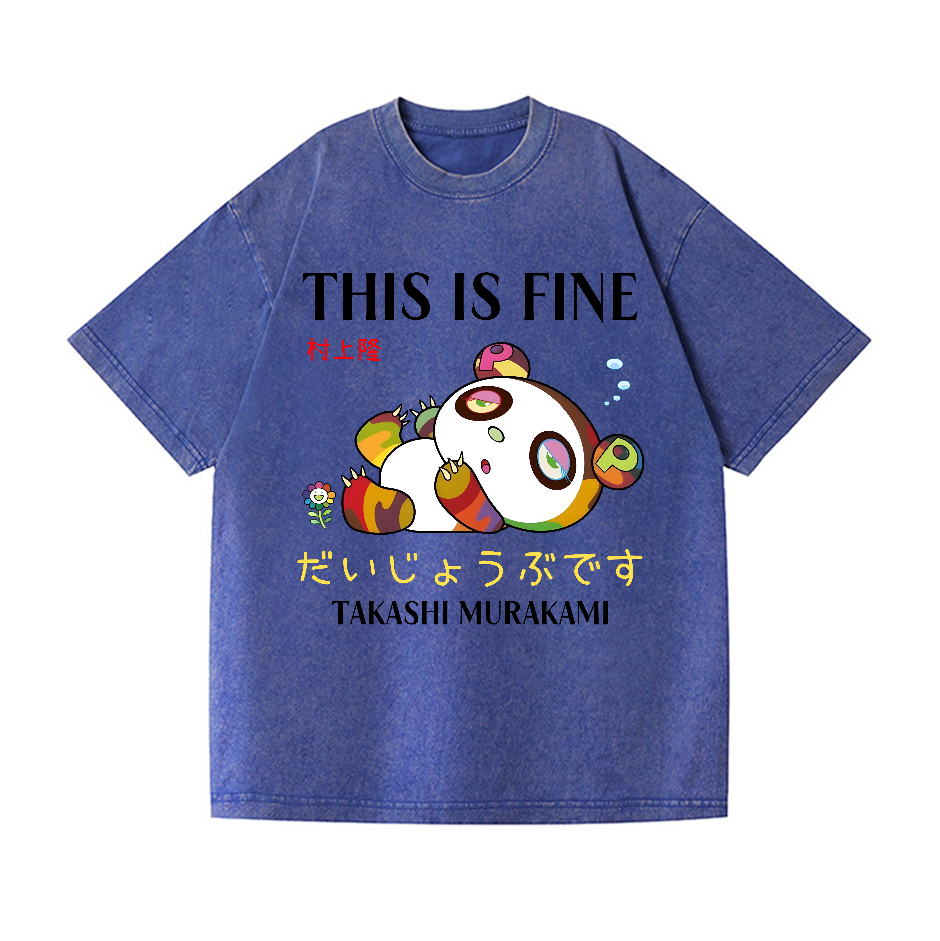 Takashi Murakami Lots Of Fun Kaikai Kiki Vintage Wash Japanese Design T-Shirt