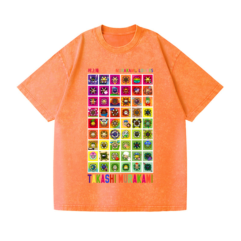 TM Sunflower Vintage Wash Japanese Design T-Shirt