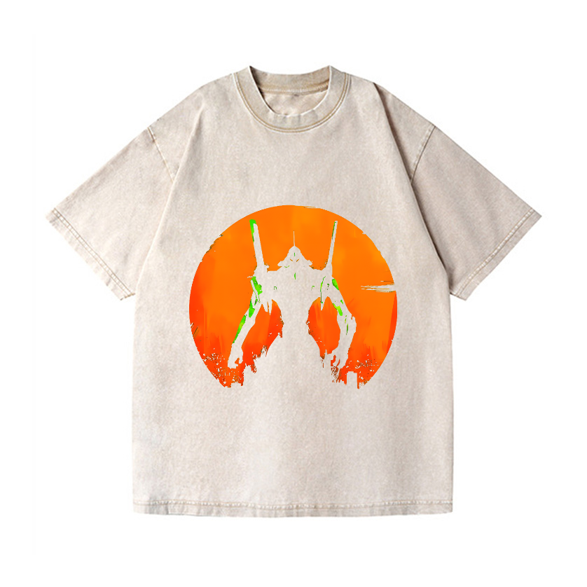 Evangelion Vintage Wash Japanese Design T-Shirt