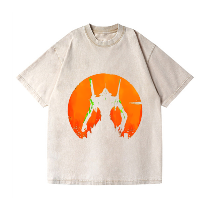 Evangelion Vintage Wash Japanese Design T-Shirt