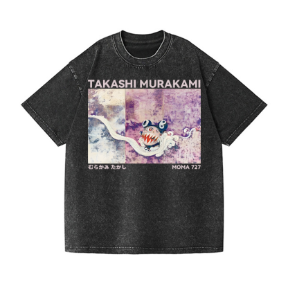 Japan Sunflower TM Vintage Wash Japanese Design T-Shirt