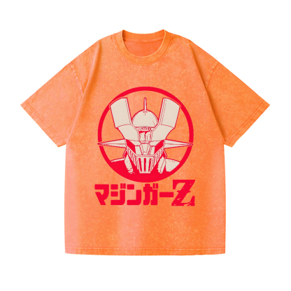 Mazinger Z Vintage Wash Japanese Design T-Shirt