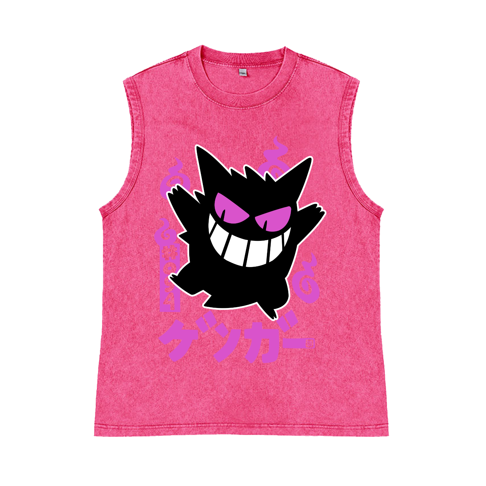  Gengar Pure Cotton Wash-Dyed Sleeveless Tank Top