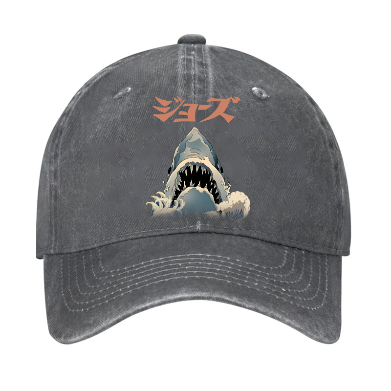 Jaws Ukiyoe Vintage Cotton Cap