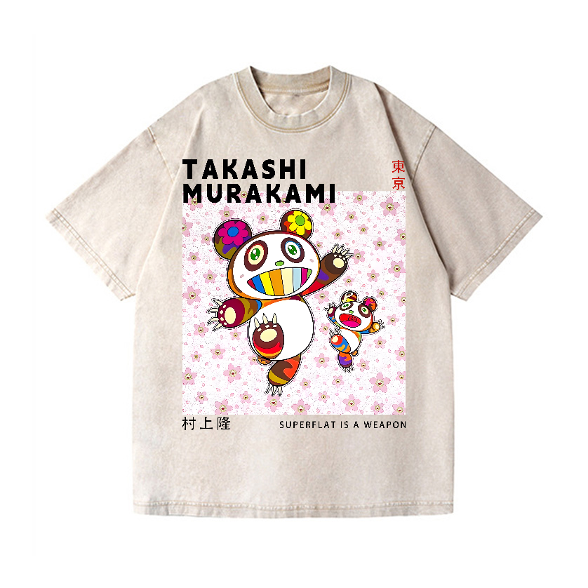 Panda TM Vintage Wash Japanese Design T-Shirt