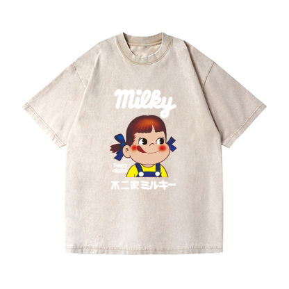 Fujiya Milky Vintage Wash Japanese Design T-Shirt