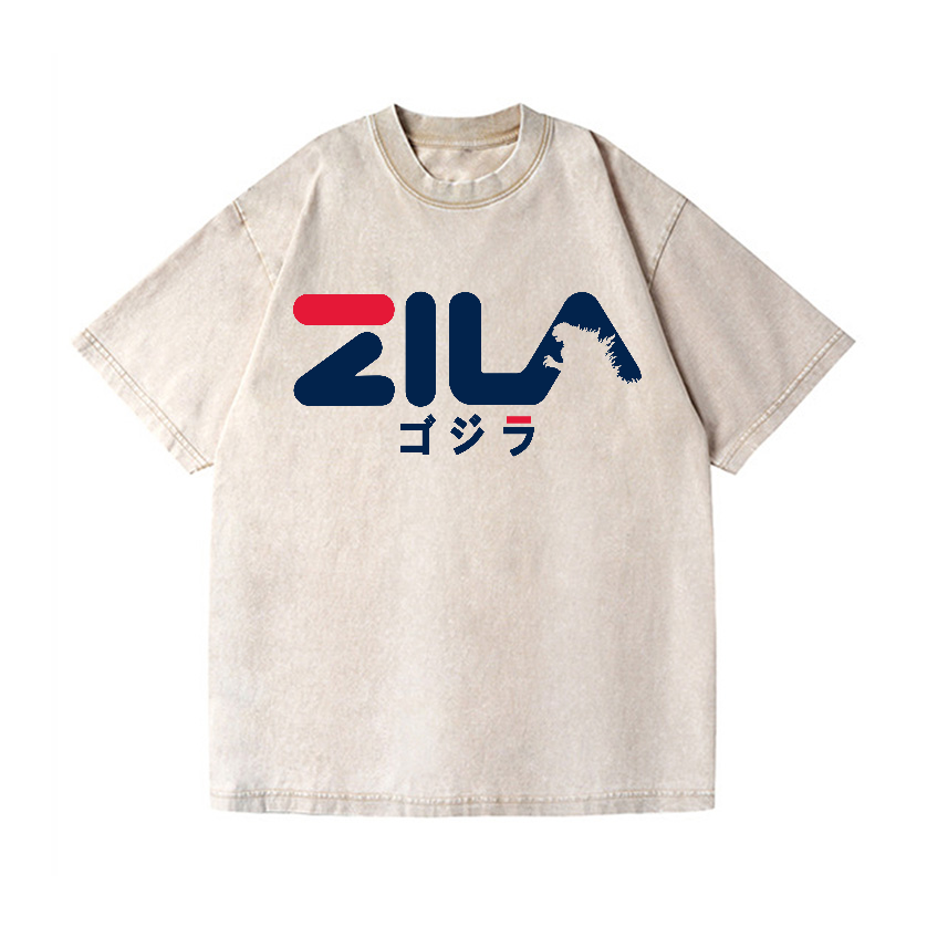 Godzilla Vintage Wash Japanese Design T-Shirt