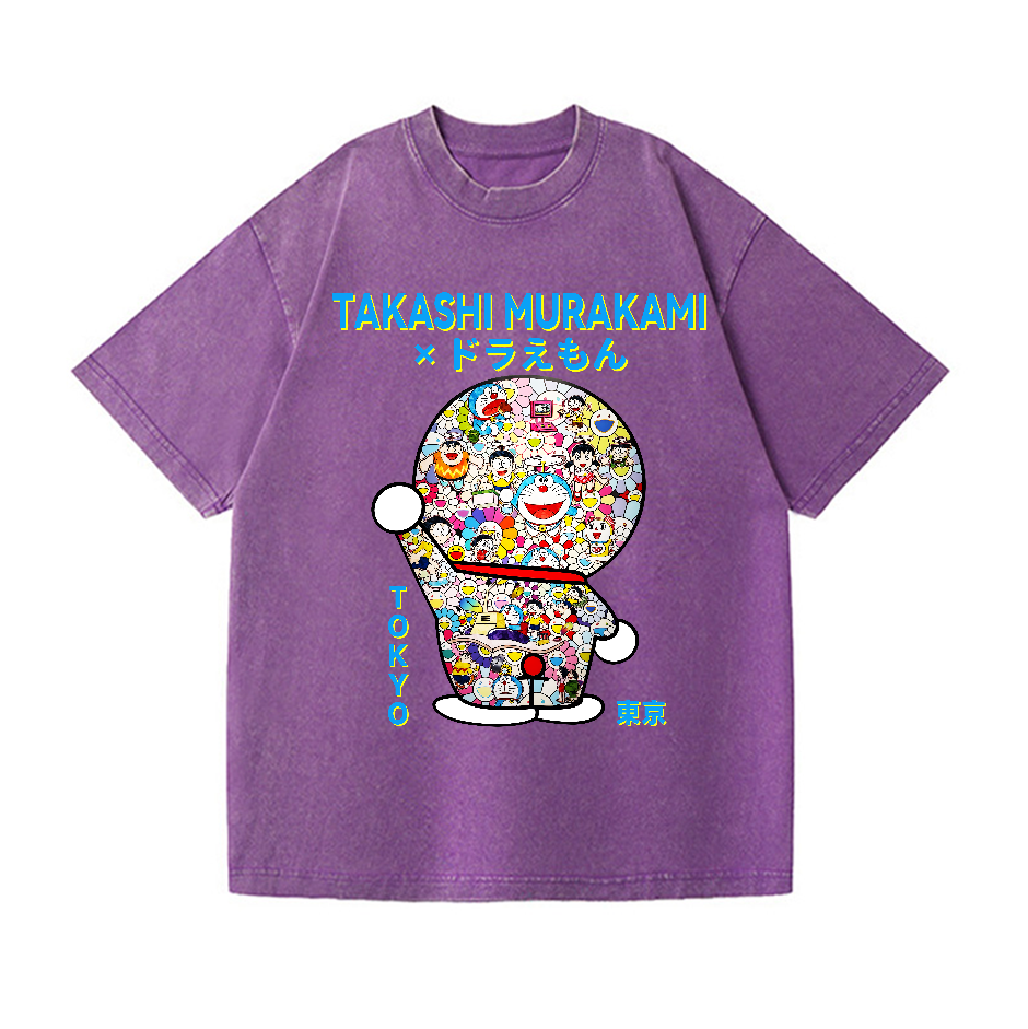 Japan Doraemon TM Vintage Wash Japanese Design T-Shirt