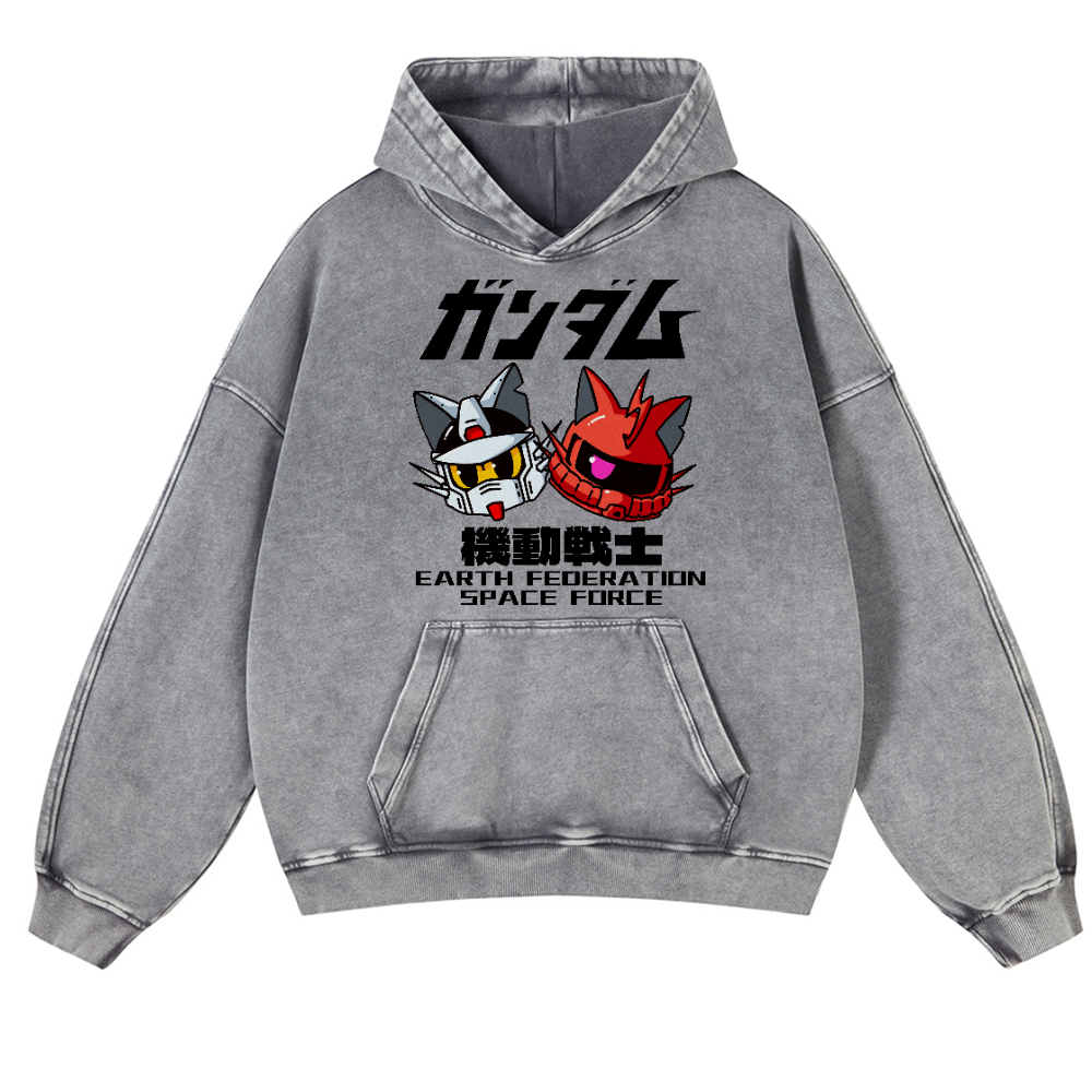 E.F.S.F. Vintage Washed Thick Cotton Hoodie