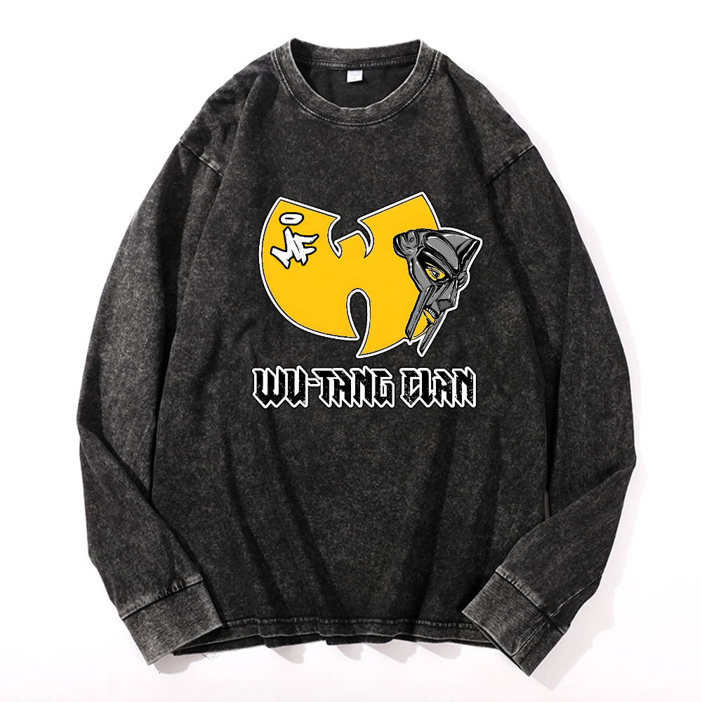 Wu-Tang Clan MF Doom Vintage Cotton Wash Long-sleeve T-shirt